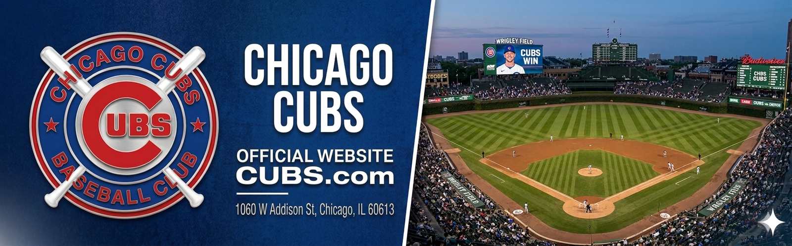 Chicago Cubs ballpark header