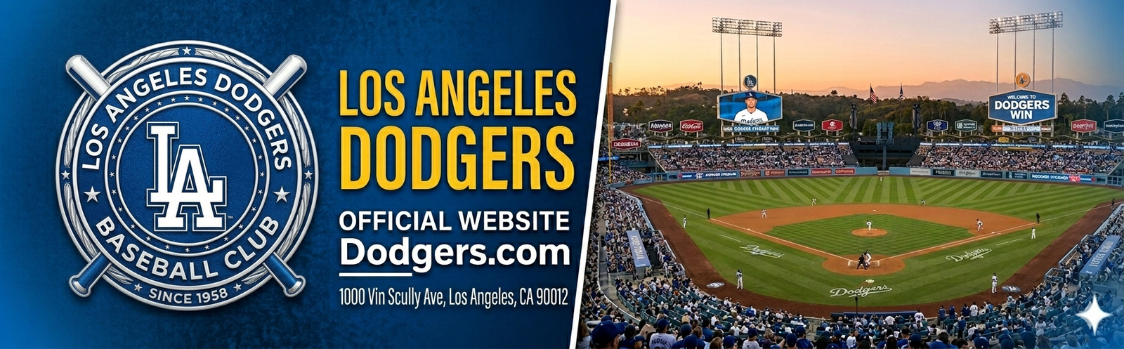 Los Angeles Dodgers ballpark header