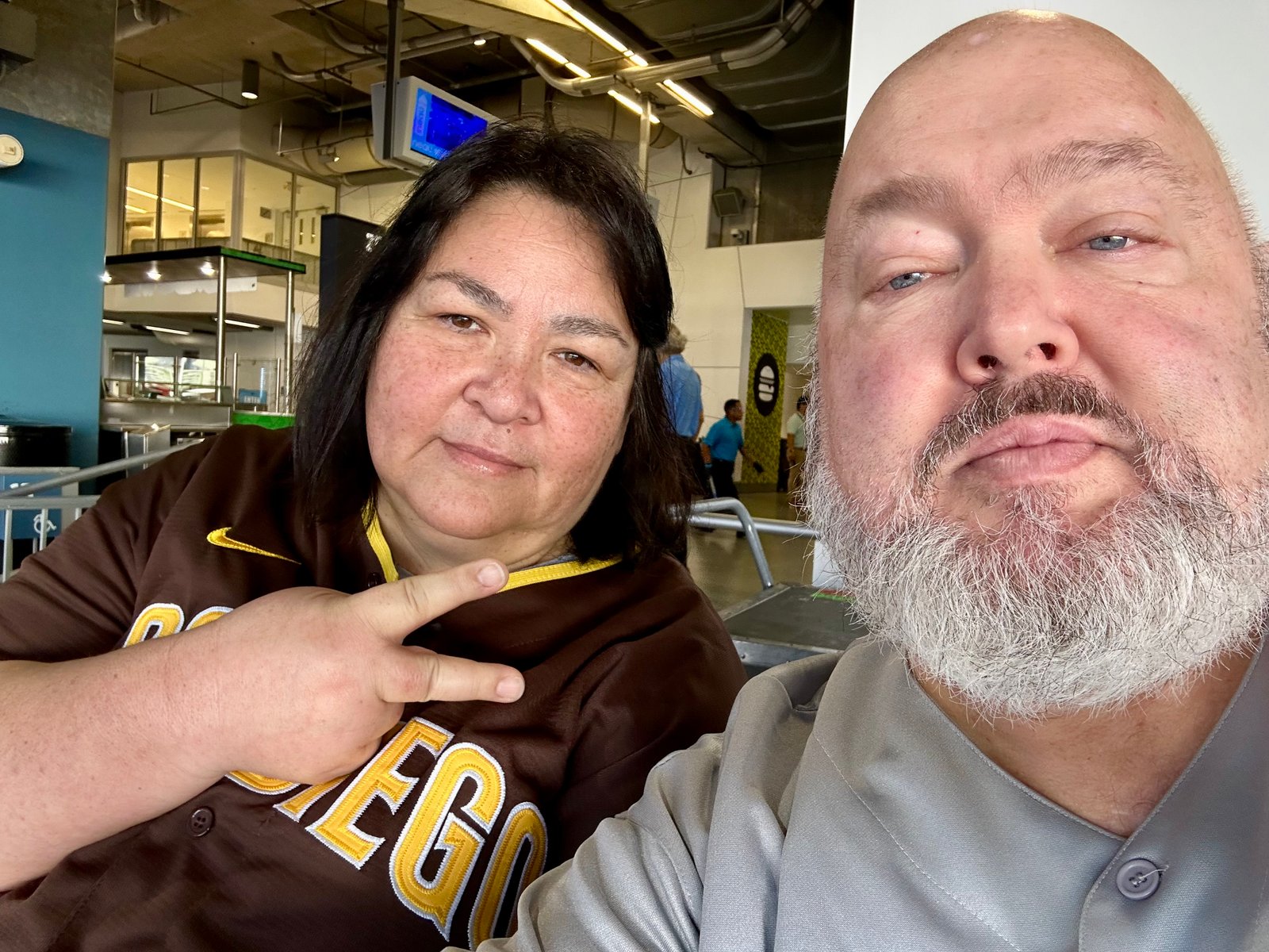 Our ballpark selfie