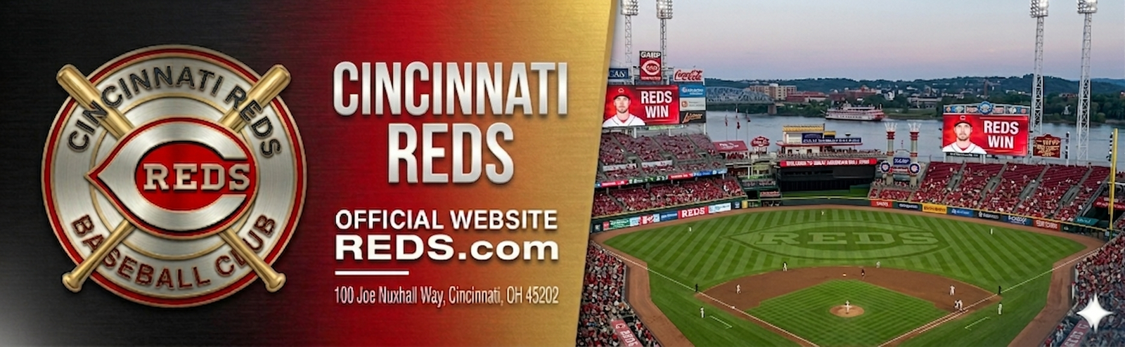 Cincinnati Reds ballpark header