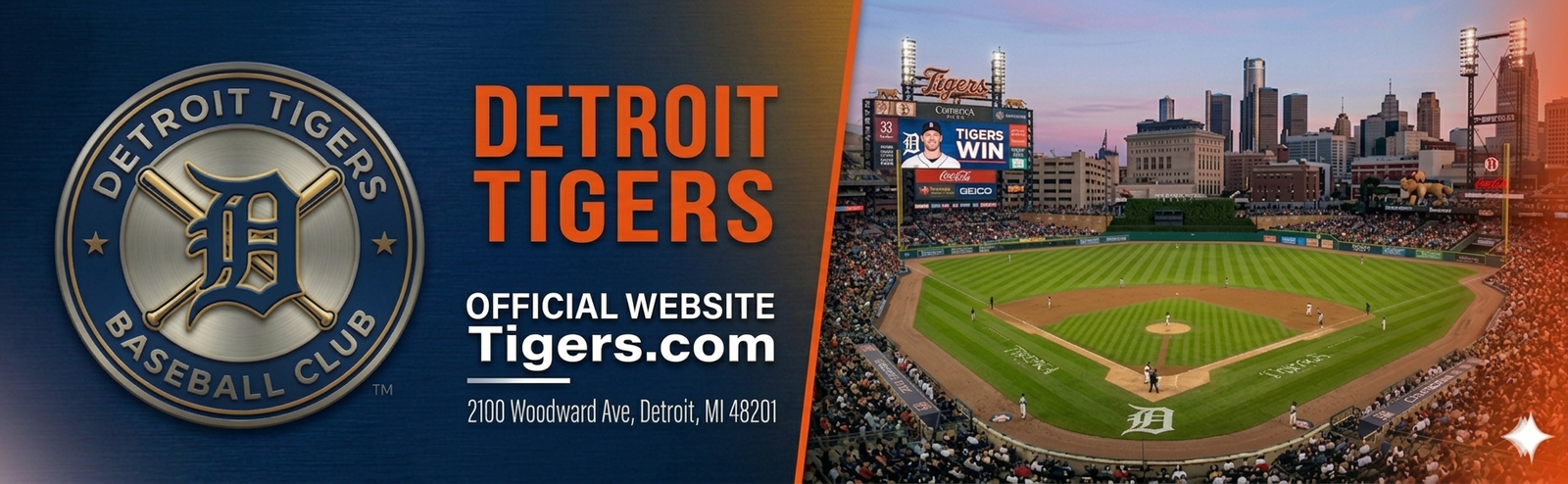 Detroit Tigers ballpark header