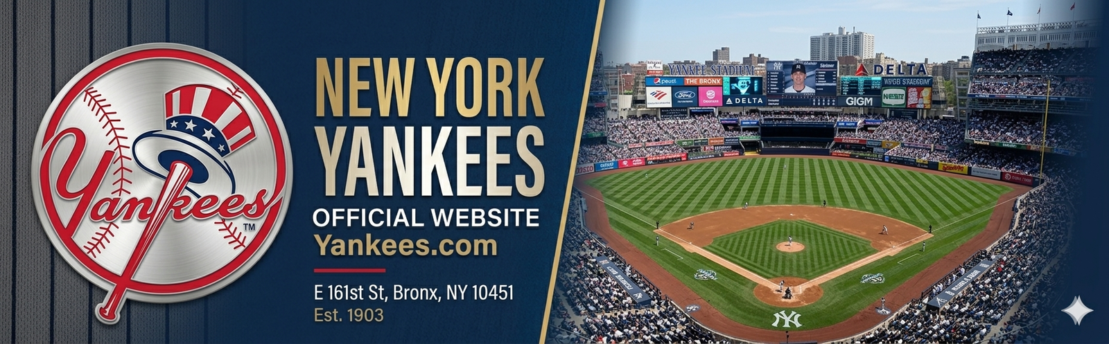 New York Yankees ballpark header